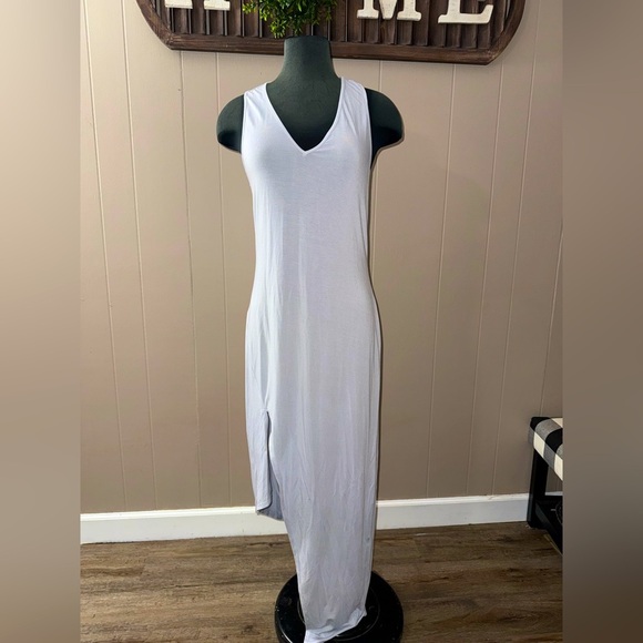 Krisa • Racerback Asymmetrical Maxi Dress - Picture 1 of 11